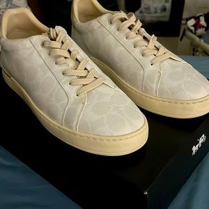Coach Lowline White Canvas Sneakers